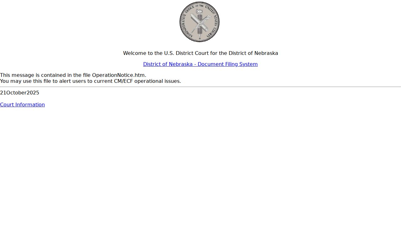 Lincoln County court docket federal CM ECF system
