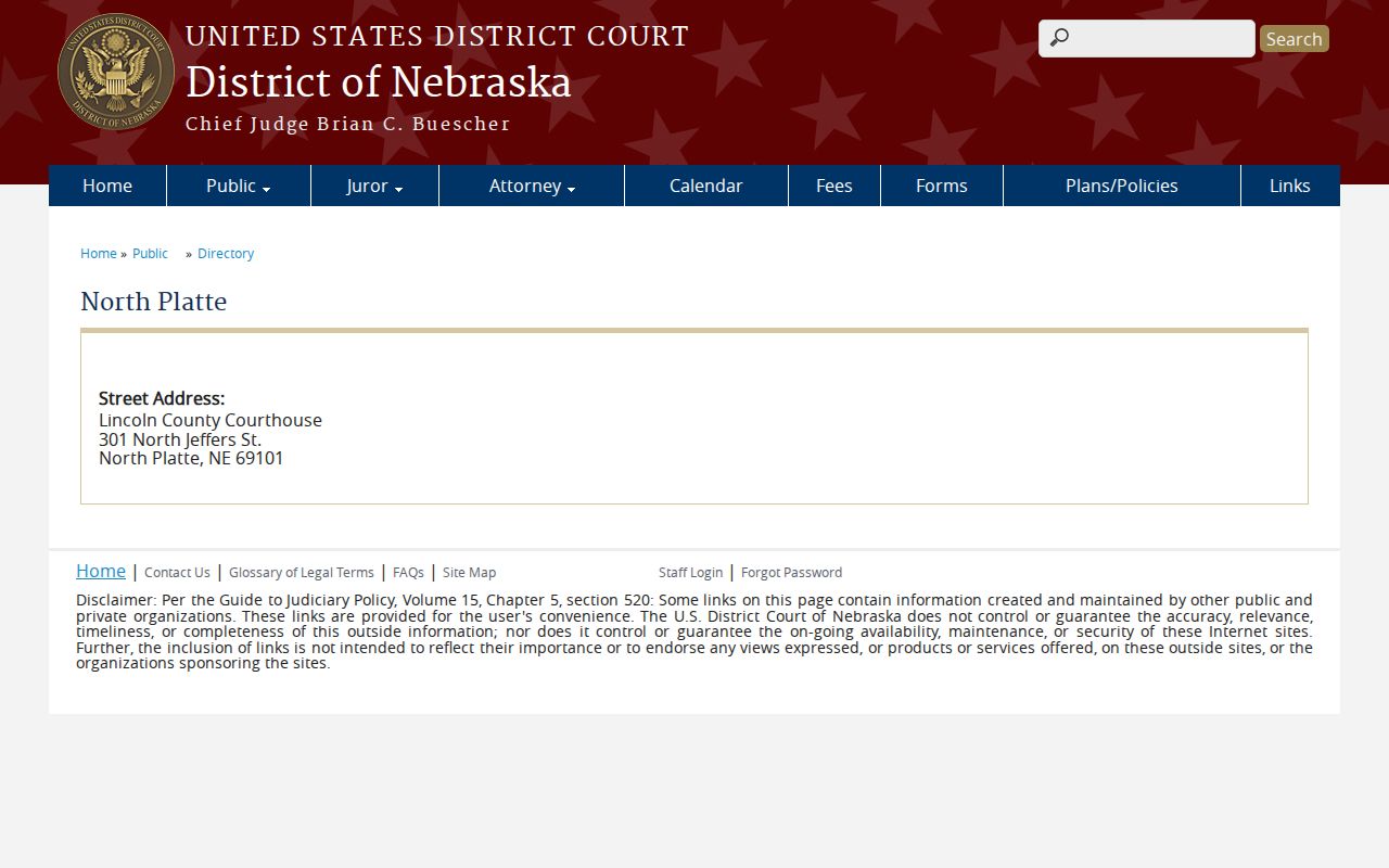 Lincoln County court docket federal North Platte session information